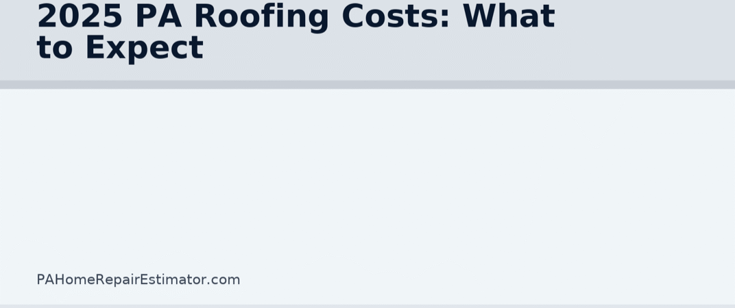 2025 PA Roofing Costs: What to Expect (and How to Budget Smart)
