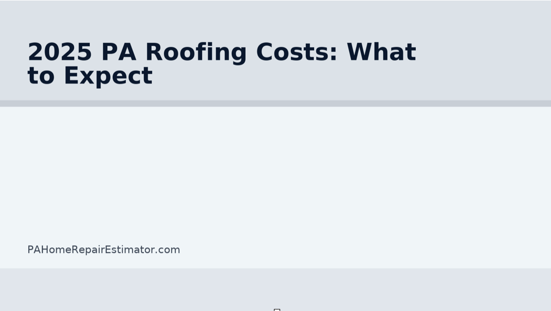 2025 PA Roofing Costs: What to Expect (and How to Budget Smart)